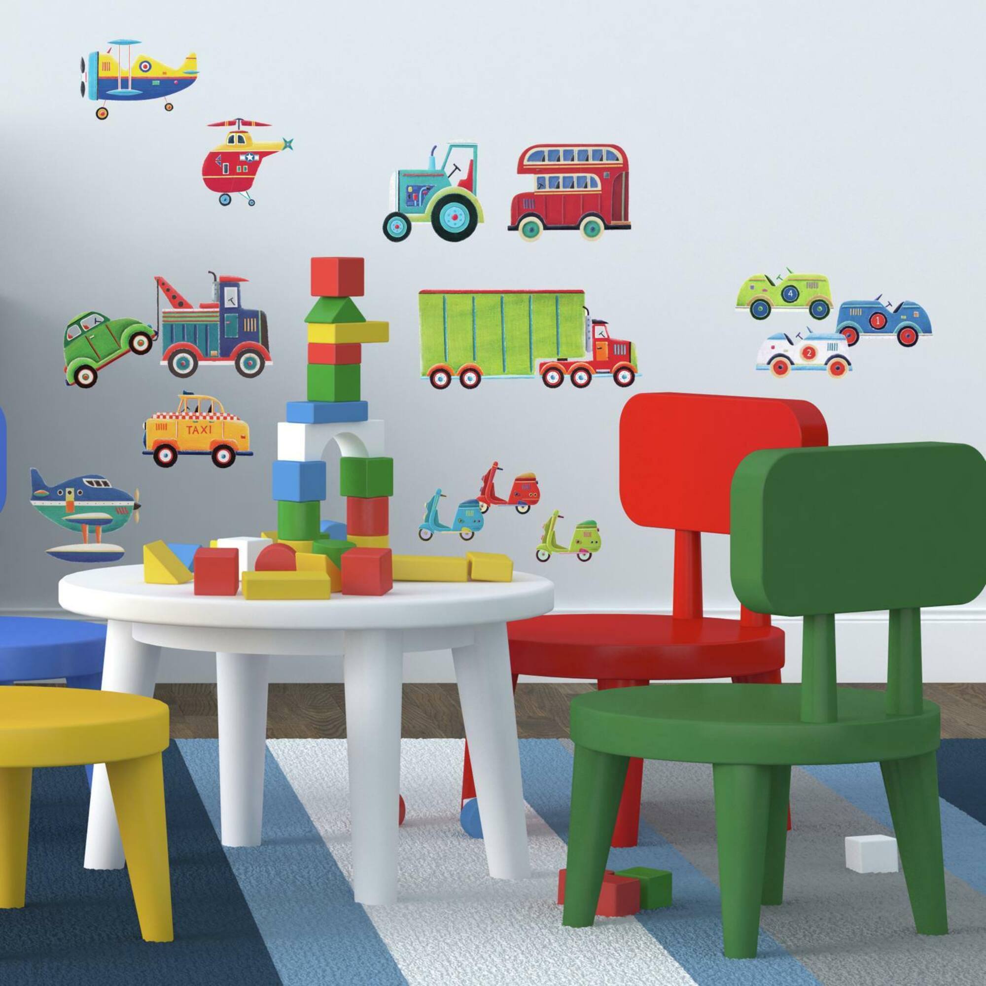 RoomMates Transportation Peel & Stick Wall Decals